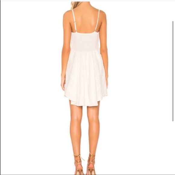 Cleobella Dress White Large New Bridal Shower Violet Mini Ivory V Neck Womens - Picture 3 of 8